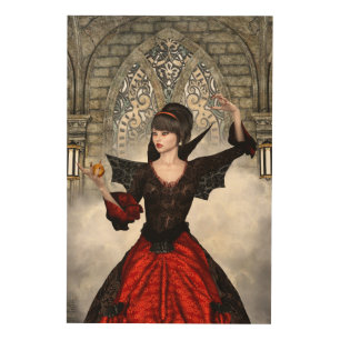 Fantasy Witch - Medieval Castle Halloween Art