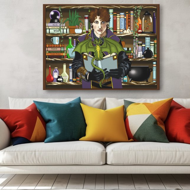 Fantasy Wizard Books Dragon Potions Canvas Print (Creator Uploaded)
