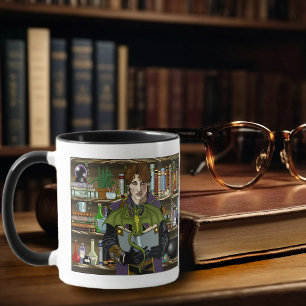 Fantasy Wizard Books Dragon Potions Mug