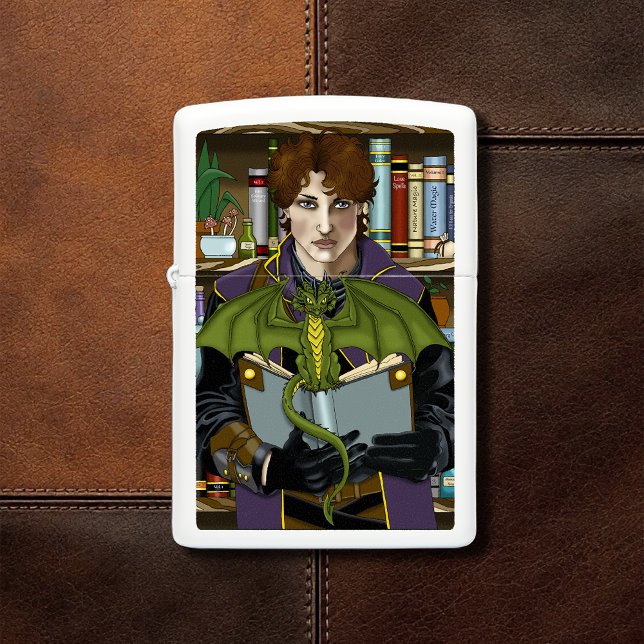 Fantasy Wizard Books Dragon Potions Zippo Lighter (Creator Uploaded)