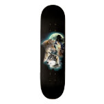 Fantasy Wolf Moon Mountain Skateboard Deck