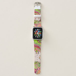 Fantasy Woman: Abstract Spring Folk. Apple Watch Band