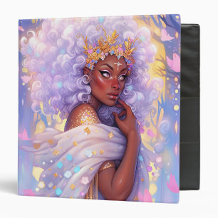 Fantasy Woman African American Art 3 Ring Binder