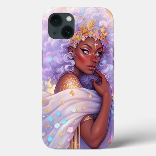 Fantasy Woman African American Art iPhone 13 Case