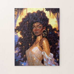 Fantasy Woman African American Art Jigsaw Puzzle