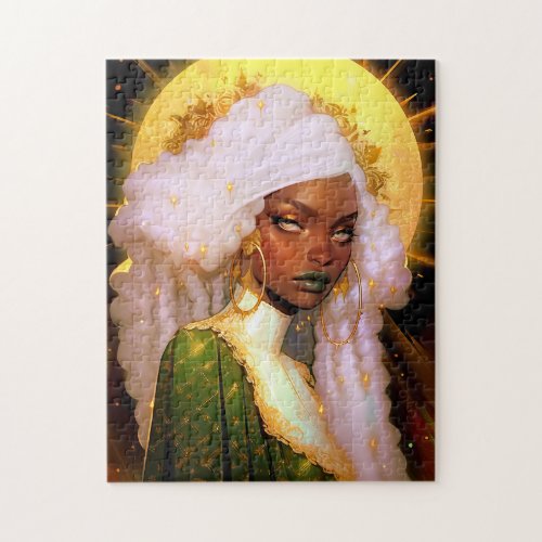 Fantasy Woman African American Art Jigsaw Puzzle