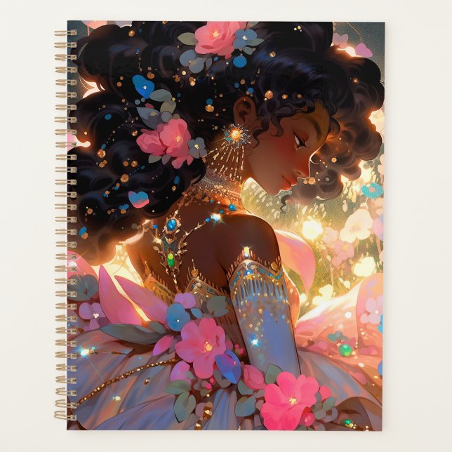 Fantasy Woman African American Art Planner (Front)