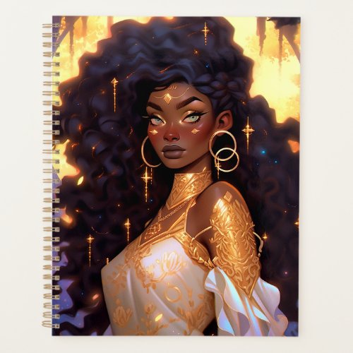 Fantasy Woman African American Art Planner