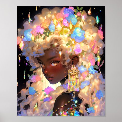 Fantasy Woman African American Art Poster
