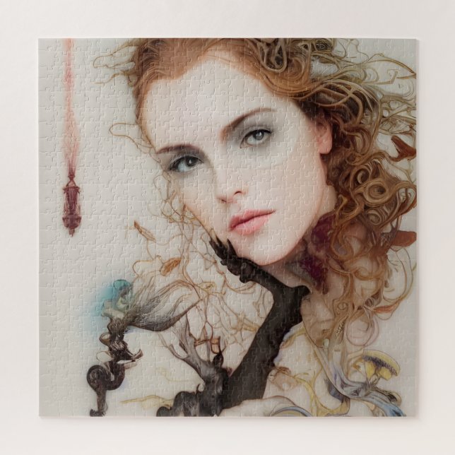 Fantasy Woman AI Generated Art Jigsaw Puzzle (Vertical)