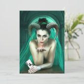 Fantasy Woman Playing Poker (Standing Front)