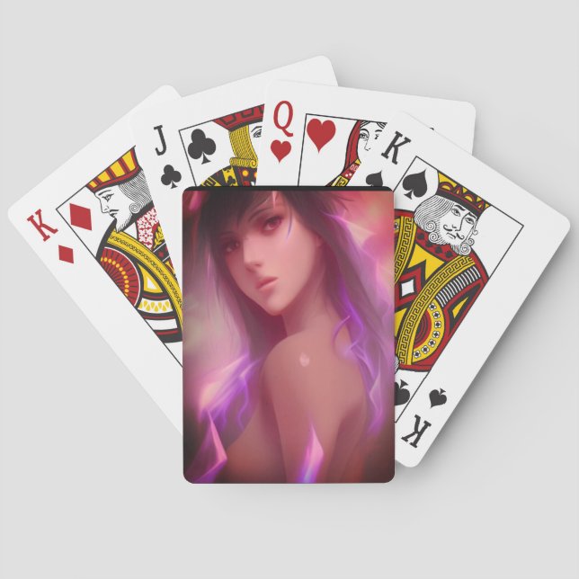 Fantasy woman poker cards (Back)