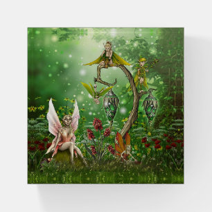 Fantasy Woodland Fairy Pattern Paperweight