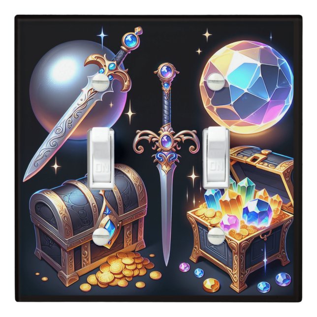 Fantasy World 4 Light Switch Cover (In Situ)