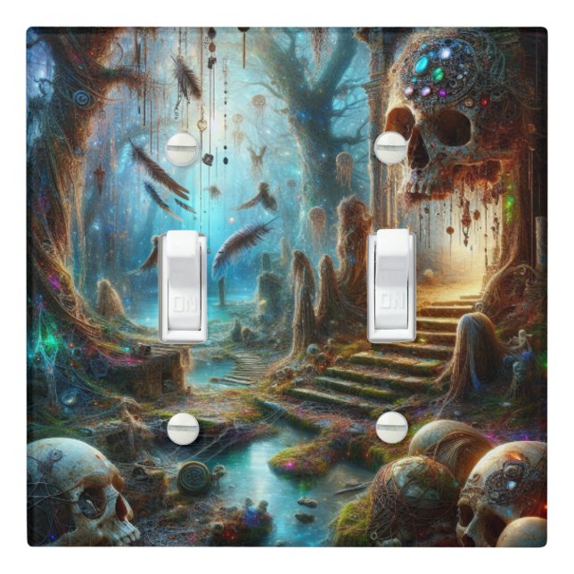 Fantasy World 7 Light Switch Cover (In Situ)
