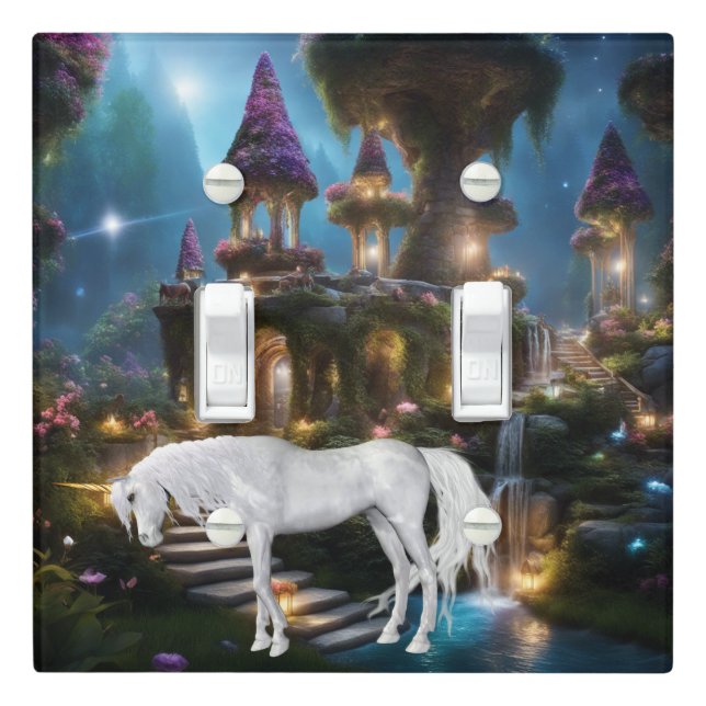 Fantasy World 8 Light Switch Cover (In Situ)