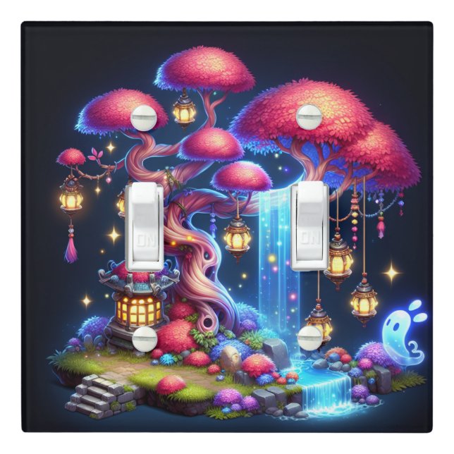 Fantasy World 9 Light Switch Cover (In Situ)