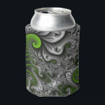 Fantasy World Green And Gray Abstract Fractal Art Can Cooler<br><div class="desc">Abstract Fractal Art,   modern and decorative.
Design for your can cooler and more.</div>