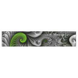 Fantasy World Green And Gray Abstract Fractal Art Desk Name Plate