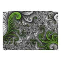 Fantasy World Green And Gray Abstract Fractal Art iPad Pro Cover