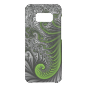 Fantasy World Green And Gray Abstract Fractal Art Uncommon Samsung Galaxy S8 Case