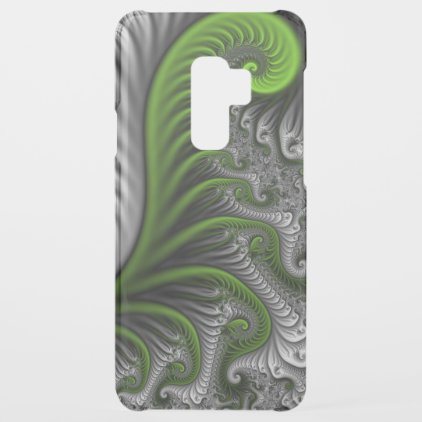 Fantasy World Green And Gray Abstract Fractal Art Uncommon Samsung Galaxy S9 Plus Case