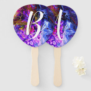 Fantasy World Monogram Hand Fan