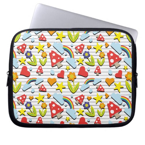 Fantasy World on Lined Note Paper Laptop Sleeve