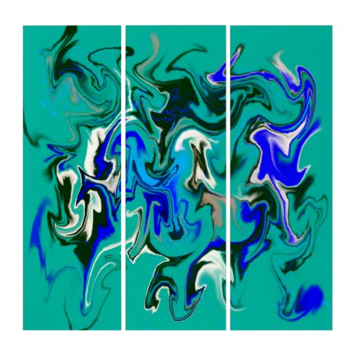 Fantasy World Turquoise  Abstract  Art