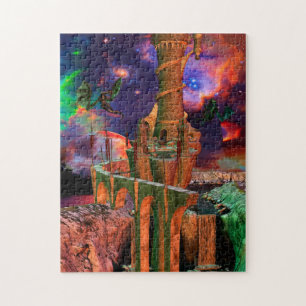Fantasy Worlds Dragon Fight Jigsaw Puzzle