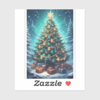 Fantasy Xmas Tree Sticker