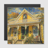 Fantasy Yellow Victorian Magnet (Front/Back)