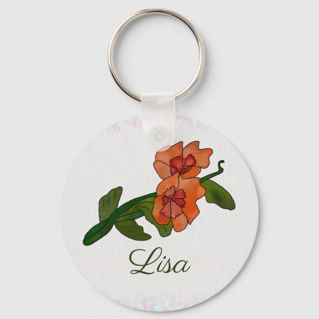 Fantasyblume, personalisiert keychain (Front)
