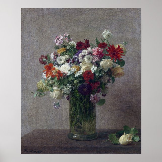 Fantin-Latour - Flowers From Normandy Poster (Front)