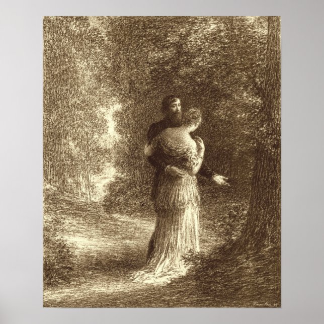 Fantin-Latour - Love Poems By Brahms Poster (Front)