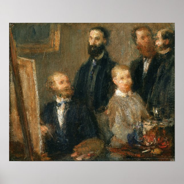 Fantin-Latour - Manet In His Studio Poster (Front)