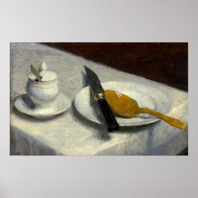 Fantin-Latour - Still Life With Mustard Pot 1860 Poster (Front)