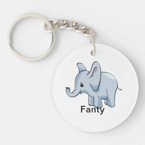 Fanty the baby elephant keychain