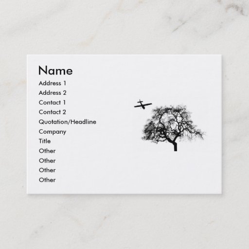 Customizable far and away business card templates