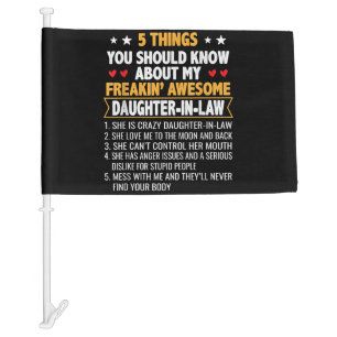 Far And Mother In Law From Daughter In Law Car Flag
