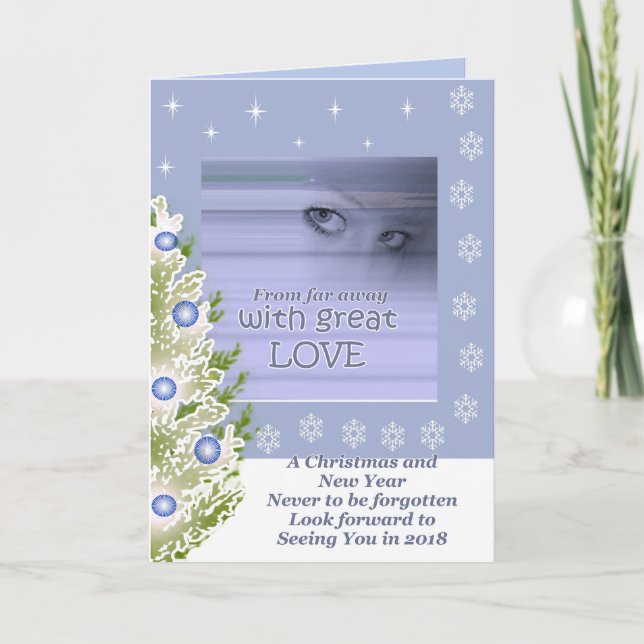 Far Away Love, Christmas Greetings Card (Front)