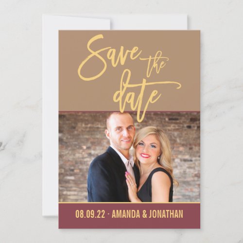 Far Fetched colors Wedding Save the Date photo