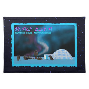 Far North Christmas Cloth Placemat