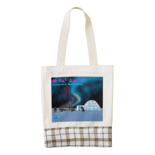 Far North Christmas Zazzle HEART Tote Bag
