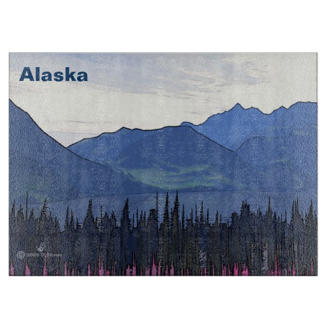 Far North Summer Cutting Board (Front)