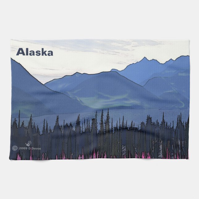 Far North Summer Kitchen Towel (Horizontal)