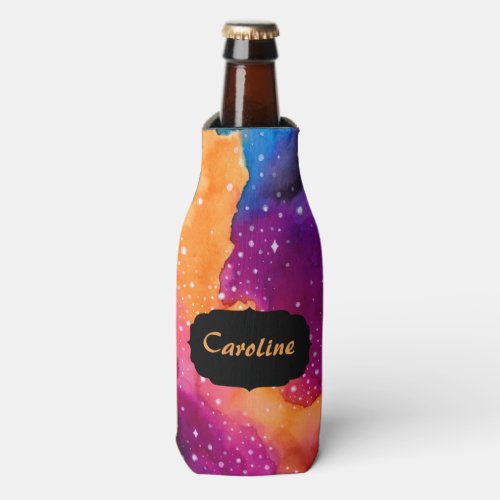 Far Out Cosmic Sky Bottle Cooler