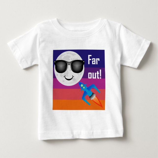 Far Out Design - Baby Fine Jersey T-Shirt (Front)