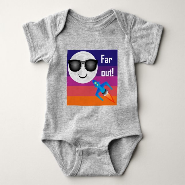 Far Out Design - Baby Jersey Bodysuit (Front)