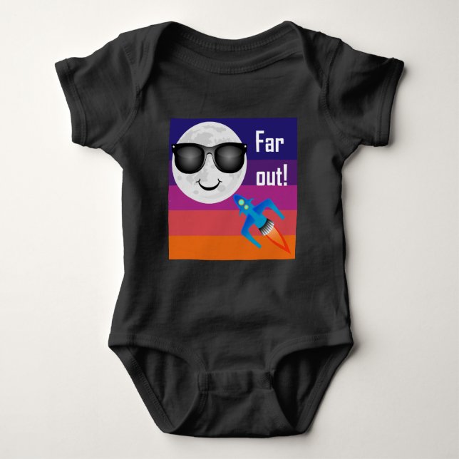 Far Out Design - Baby Jersey Bodysuit (Front)
